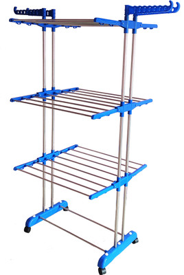 TNC by TNC Steel Floor Cloth Dryer Stand T-CDS-3TIER-B2SS-0161(3 Tier)
