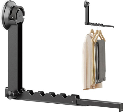 BLURISM Wall Cloth Dryer Stand Laundry Room Drying Rack Wall Mounted Clothes Hanger Car Coat Hanger