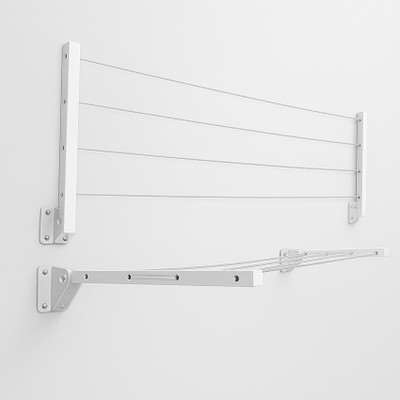 FAF Steel Wall Cloth Dryer Stand with 40 Feet Rope, Foldable Cloth Drying Stand(4 Tier)