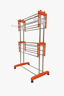 NIJAP Steel Floor Cloth Dryer Stand NP_Drying cloth stand A-4-o(2 Tier)