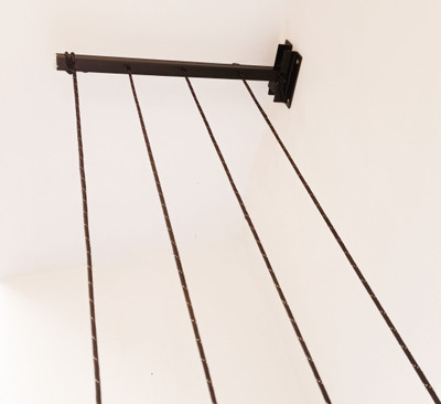 Limpolex Steel Wall Cloth Dryer Stand 4T-BLK-WMNT-17(4 Tier)