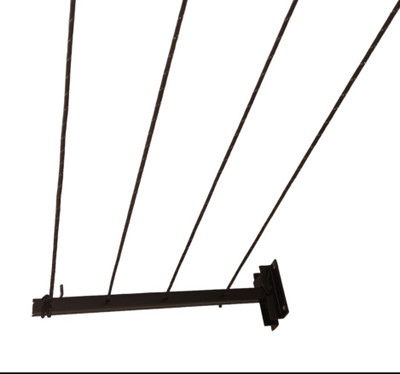 Roborich Steel Wall Cloth Dryer Stand 4T-BLK-FLIP-B20(4 Tier)