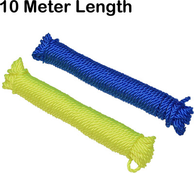 WROSHLER Rope For Both Indoor And Outdoor Purpose - 10 Meter Length - Nylon Retractable Clothesline(10 m)