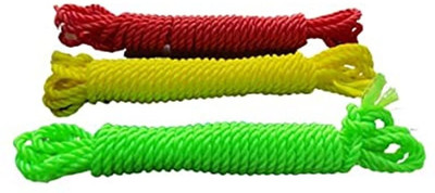 Prettify 3 Nylon/Plastic Rope, 10 Meters Cloth Hanging Rope, Rope for Clothes Drying Nylon Retractable Clothesline(10 m)
