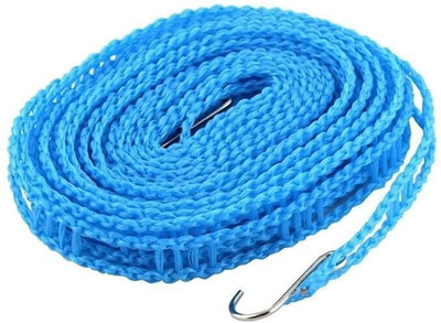 KhandodiyaSon Windproof Anti-slip Clothes Drying Rope With Hooks Pack Of 1 Nylon Retractable Clothesline(5 m)