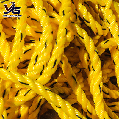 VG TARP 12mm x 20m Heavy-Duty Yellow Twisted Rope Nylon Retractable Clothesline(20 m)
