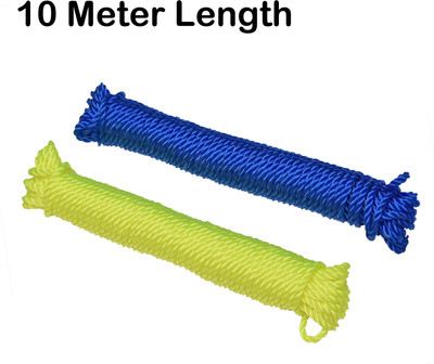 WROSHLER Rope For Both Indoor And Outdoor Purpose - 10 Meter Length - Nylon Retractable Clothesline(10 m)