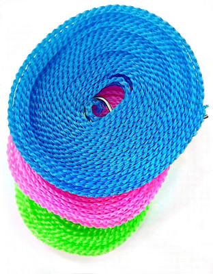 Aloud Creations Nylon Rope For Hanging Clothes, Anti Rust Strong Multipurpose Clothesline Nylon Retractable Clothesline(2 m)