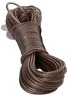 ABlue Clipper 20m PVC-coated steel clothesline: anti-rust with 2 plastic hooks. Iron Clothesline(20 m)
