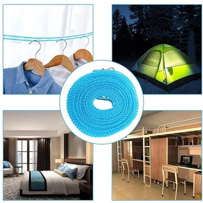 GANESH PROCESSING Durable Nylon Drying Rope Plastic Retractable Clothesline(60 m)