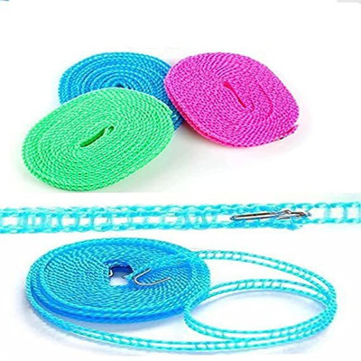 NAVMAV Camping Clothes Drying Rope Portable Travel Perfect Windproof Clothes Line 4pcs Nylon Retractable Clothesline(20 m)