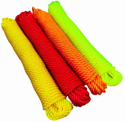 the great polymers 4 Pcs x 10 Meter Nylon Rope For Drying Clothes 4mm 40 Meter Plastic Retractable Clothesline(40 m)
