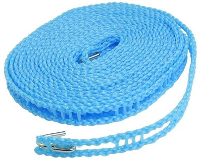 KIYANA Drying clothes Rope with Hooks Nylon Clothesline (5 m) Nylon Retractable Clothesline(5 m)