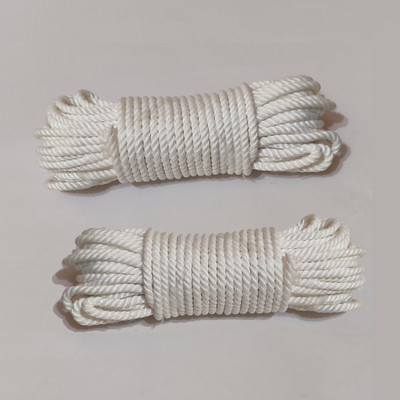 orange Industries 2 Pack, 50 ft Each (4 mm cord 15 meters 2 Bundle) Polyester Rope Twine Cord Polyester Retractable Clothesline(30 m)