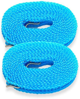 NAVMAV Clothes Lines Windproof Laundry Line for Outdoor/Indoor Home Drying Rope 2pcs Nylon Retractable Clothesline(10 m)