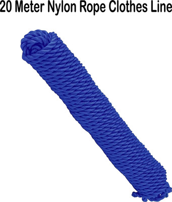 WROSHLER Rope For Both Indoor And Outdoor Purpose - 20 Meter Length - Nylon Retractable Clothesline(20 m)