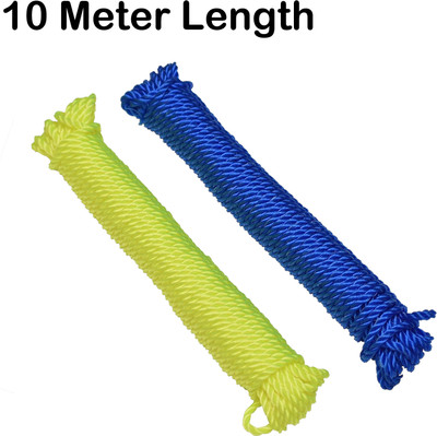 WROSHLER Rope For Both Indoor And Outdoor Purpose - 10 Meter Length - Nylon Retractable Clothesline(10 m)