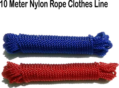 WROSHLER Rope For Both Indoor And Outdoor Purpose - 10 Meter Length - Nylon Retractable Clothesline(10 m)