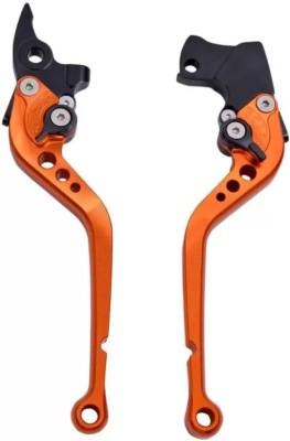 YASH ENTERPRISE Long Brake Clutch Lever For KTM 125 Duke, 200 Duke, 250 Duke(Orange)