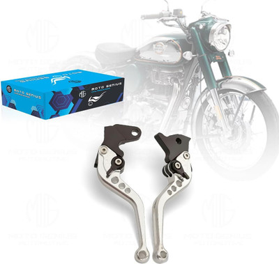 MOTO GENIUS Brake Clutch Lever For Universal Universal For Bike(SILVER)
