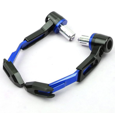 S R Traders CNC Aluminium Brake Clutch Lever | End Protector | Black Handlebar Hand Guard Brake Clutch Lever For Universal For Bike Duke 200, Civic, Grand Vitara(Blue)