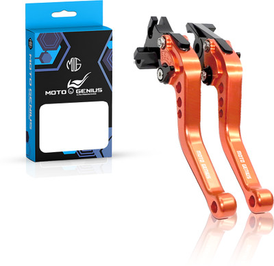 MOTO GENIUS Brake Clutch Lever For KTM Duke 200, Duke 390, RC 125, RC 200, RC 390(Orange)