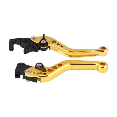 Vagary Brake Clutch Lever For Yamaha R15, MT-15(Golden Heavy Duty 6 Positions Adjustment Clutch Brake Lever For ABS V-3,V4,R15M)