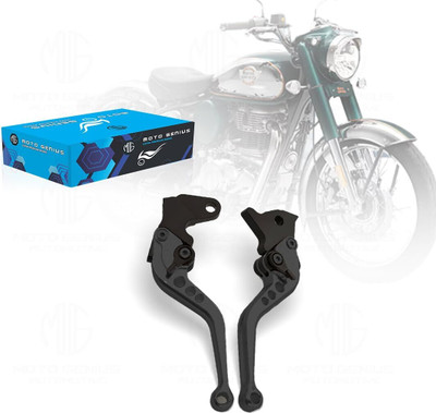 MOTO GENIUS Brake Clutch Lever For Universal Universal For Bike(BLACK)
