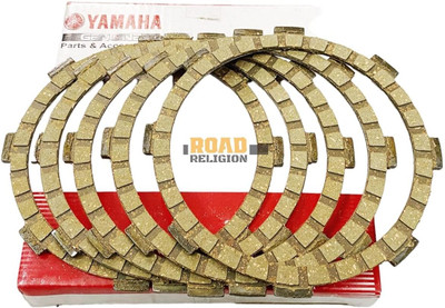 road religion Genuine Clutch Plate Set compatible with Yamaha RX100 (Genuine - 5 pcs) Clutch Plate