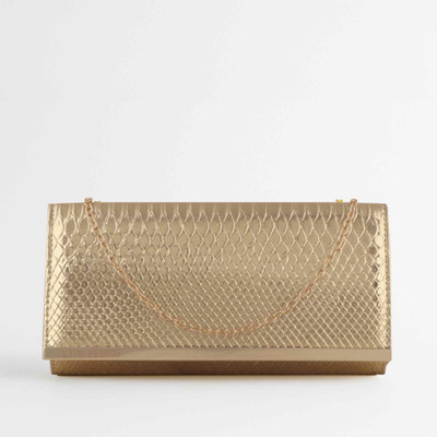 LINO PERROS Party Gold  Clutch
