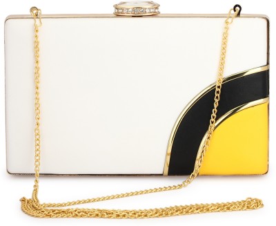 Toobacraft Party Yellow, Black, White  Clutch