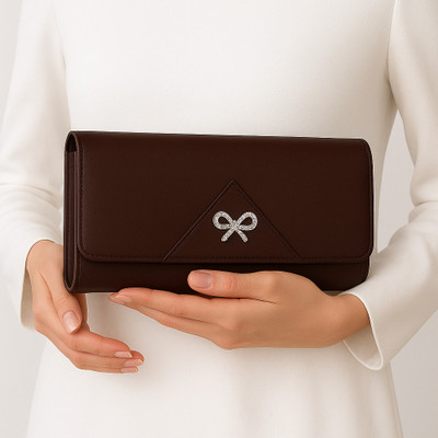 Reshu Casual Brown  Clutch