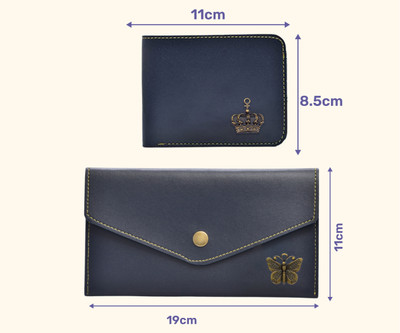 Vorak Ahimsa Casual Blue  Clutch(Pack of: 2)