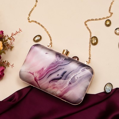 Swisni Party Purple  Clutch