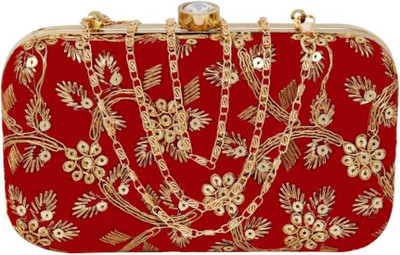 BABERWAL ENTERPRISES Casual, Party Red  Clutch