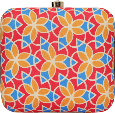 Tanishqa Creations Casual, Party Red  Clutch