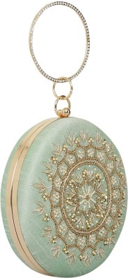 Handicartz Casual, Party Light Green  Clutch