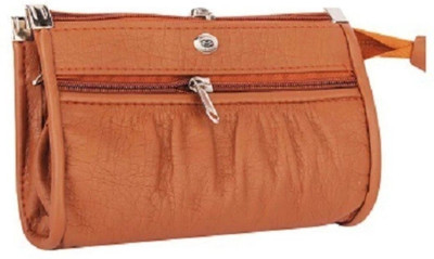 FLIKKER Casual, Formal, Party, Sports Tan  Clutch