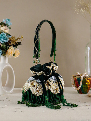 Swisni Casual Green  Clutch