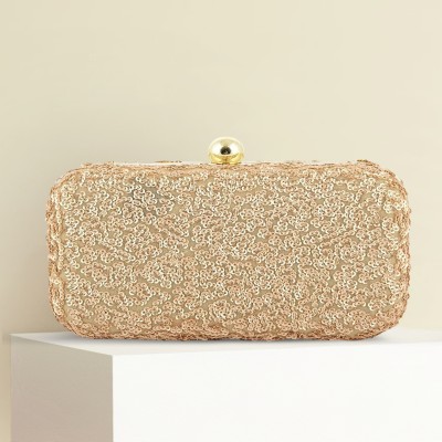 Toobacraft Casual Gold  Clutch
