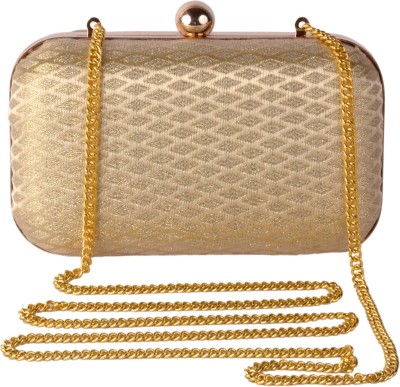 Rezzy Party, Formal, Casual Gold  Clutch