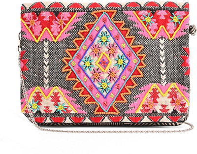 Boho Girl Casual Multicolor  Clutch