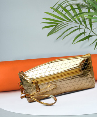 anice Casual, Party, Formal Gold  Clutch