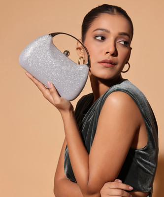 LINO PERROS Party Silver  Clutch