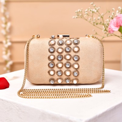 Voylla Party Gold  Clutch