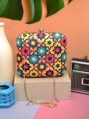 ARTKLIM Casual Yellow, Green  Clutch