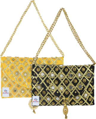 Heart Home Party Multicolor  Clutch