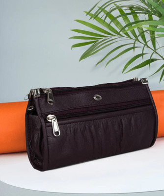 FLIKKER Casual, Formal, Party, Sports Brown  Clutch