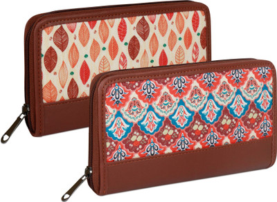NFI essentials Casual Multicolor  Clutch(Pack of: 2)