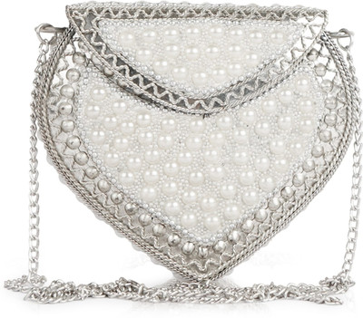 LANCER Silver Sling Bag Embroidered Sling Bag